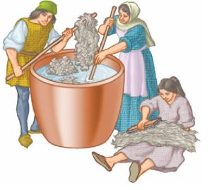 Ilustración Tintoreros y tintoreras